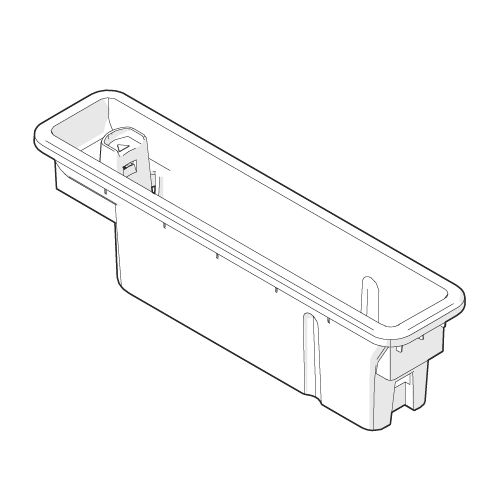 Isometric line drawing of an empty qikdoc
