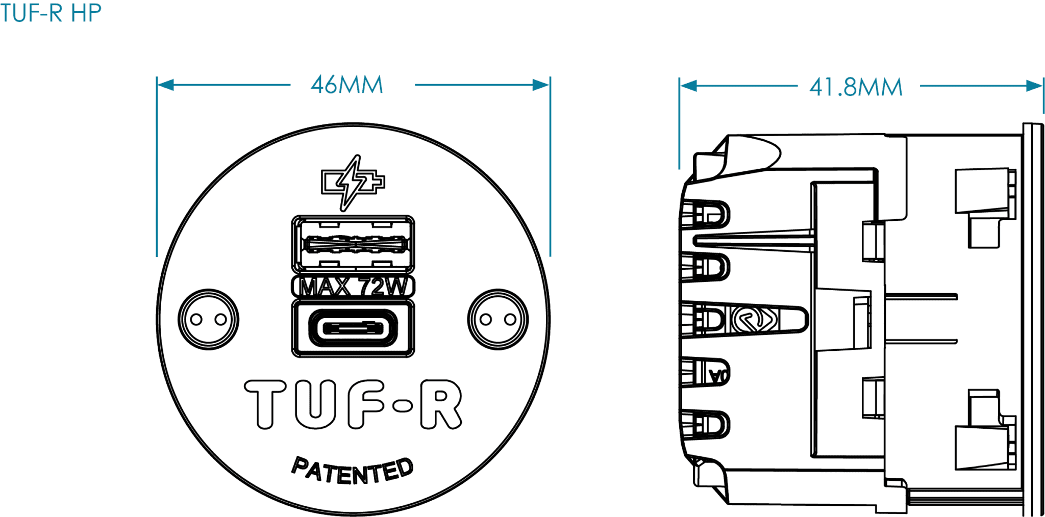 TUF-R HP – A+C High Power USB module OE Electrics