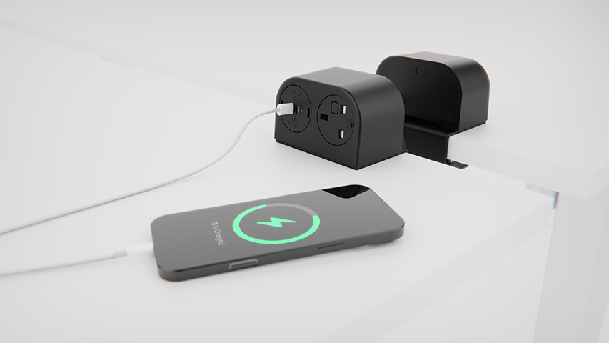 two black pro phase 100w back to back charging an iphone