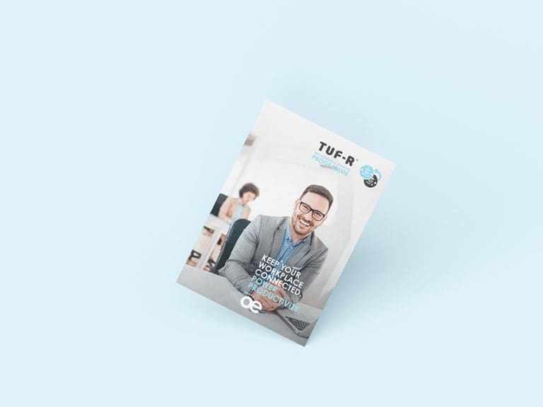 a pamphlet depicting a smiling man, the title reads TUF-R replacement scheme